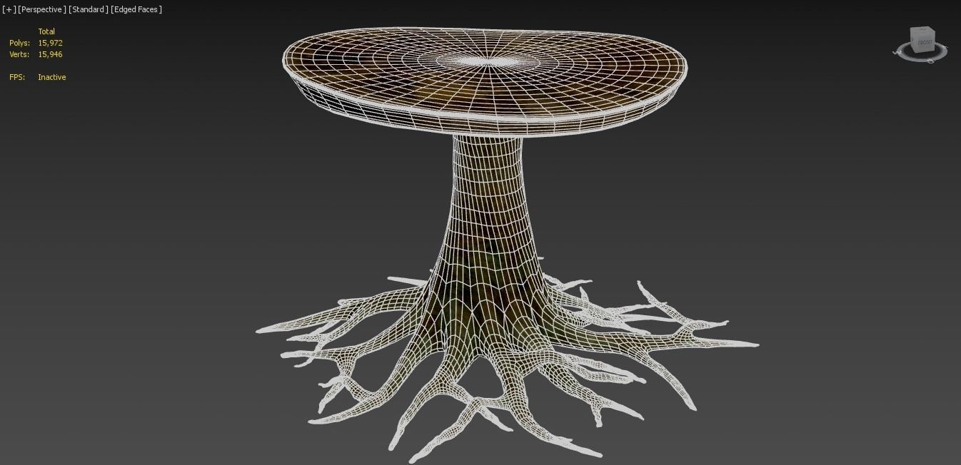 table roots 3D model_9