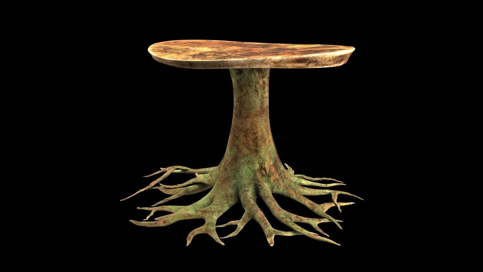 table roots 3D model_5