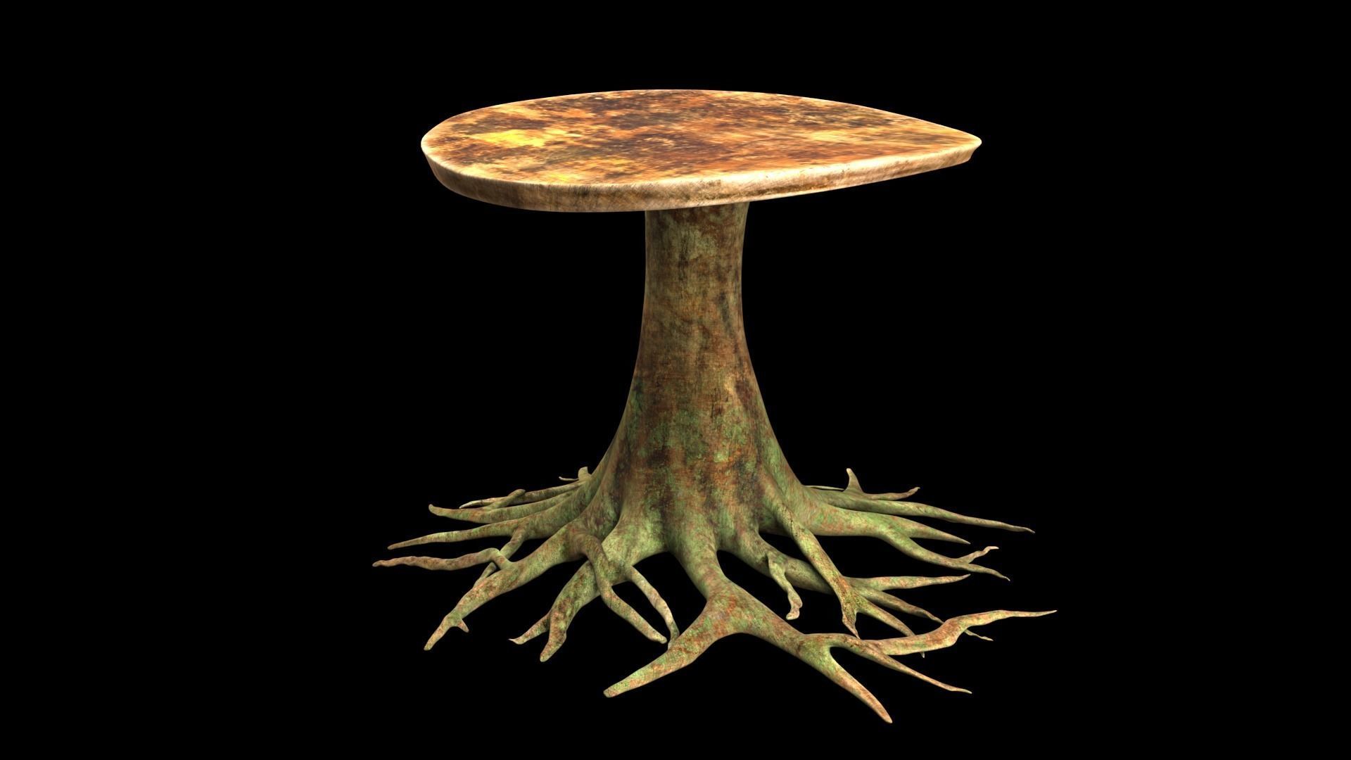 table roots 3D model_2