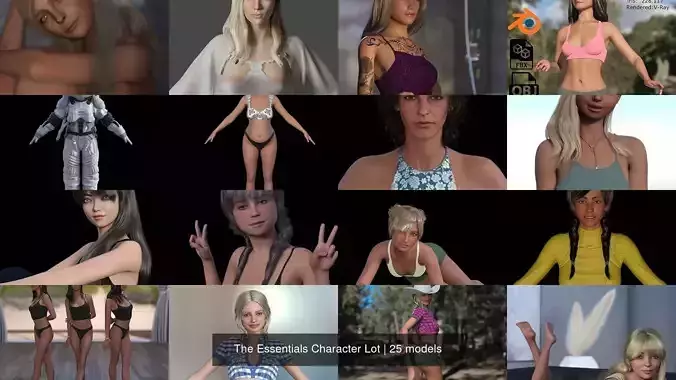 The Essentials Character Lot