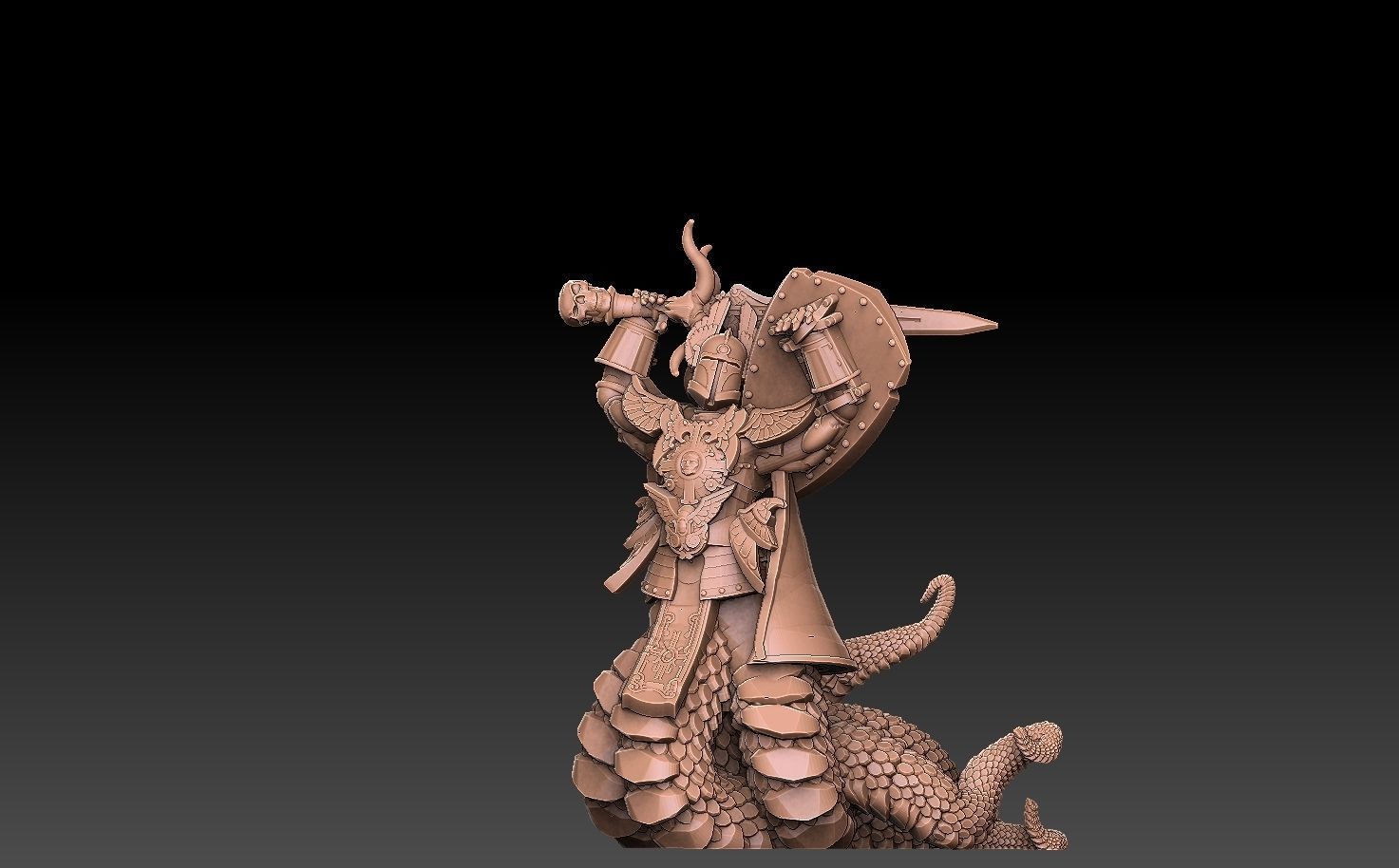 Chaos Nagas 3D print model_10
