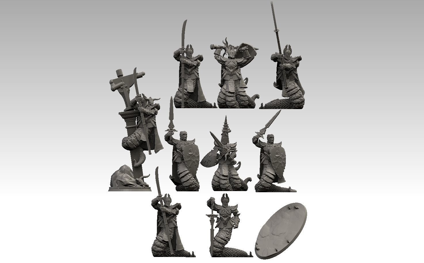 Chaos Nagas 3D print model_25