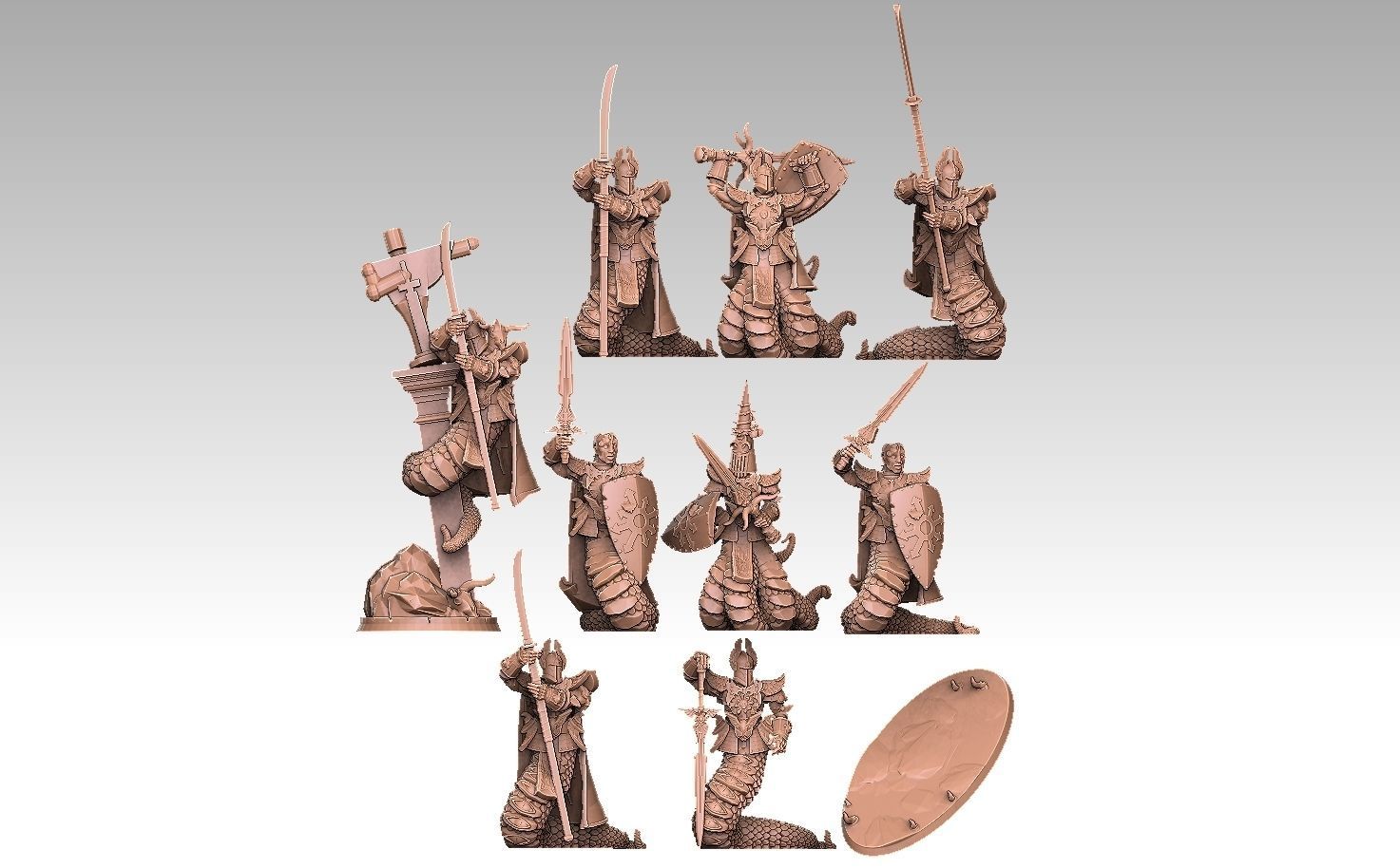 Chaos Nagas 3D print model_23