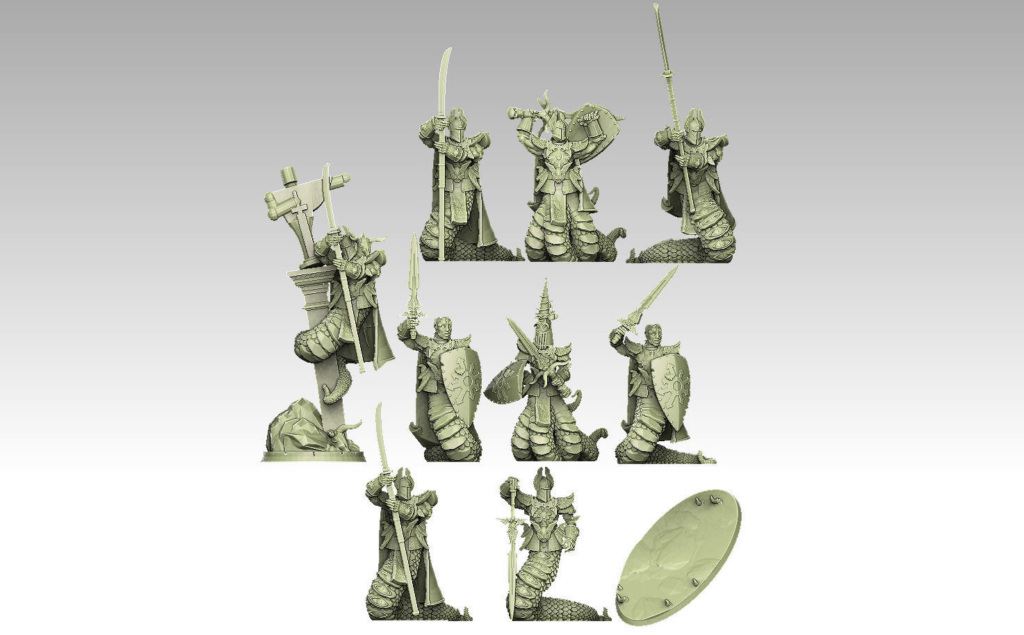 Chaos Nagas 3D print model_24