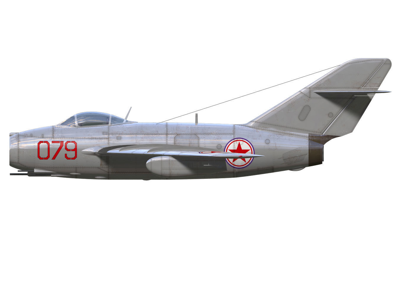 Mig15bis Fagot 3D model_8