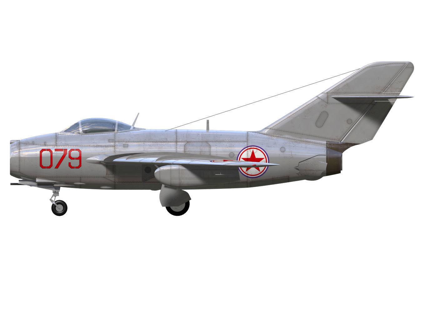 Mig15bis Fagot 3D model_9