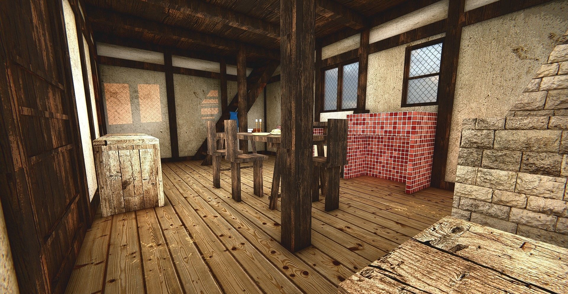 eren yeager house 3D model_1