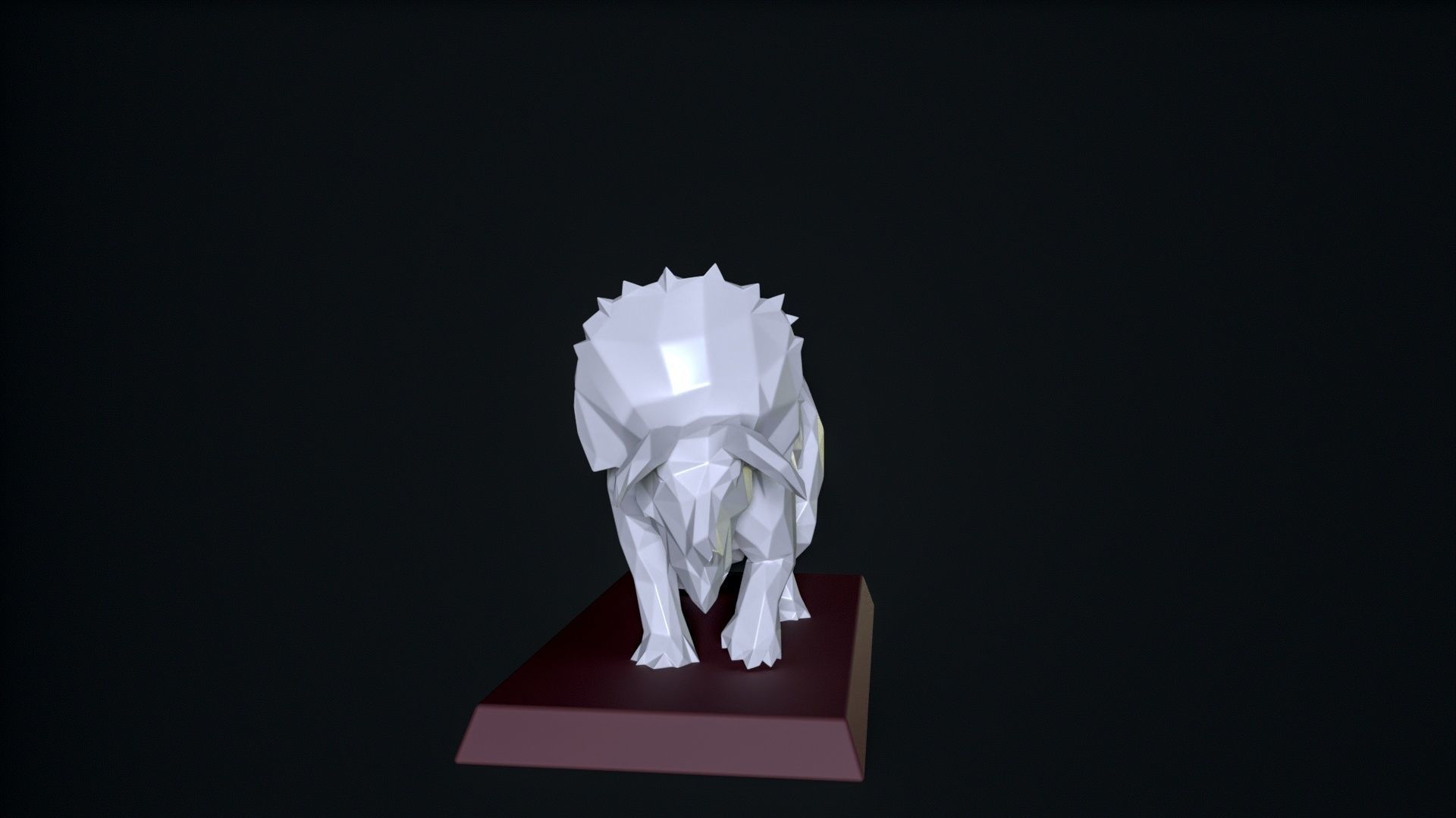 Triceratops 3D print 3D print model_5