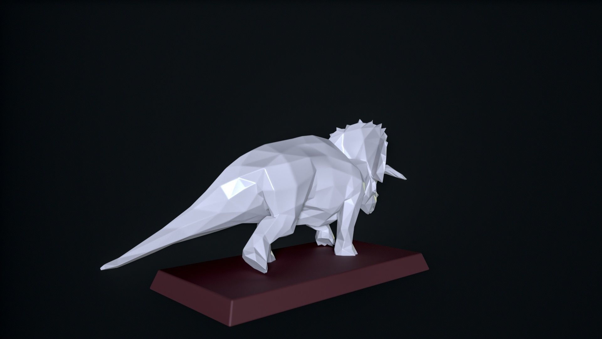 Triceratops 3D print 3D print model_3