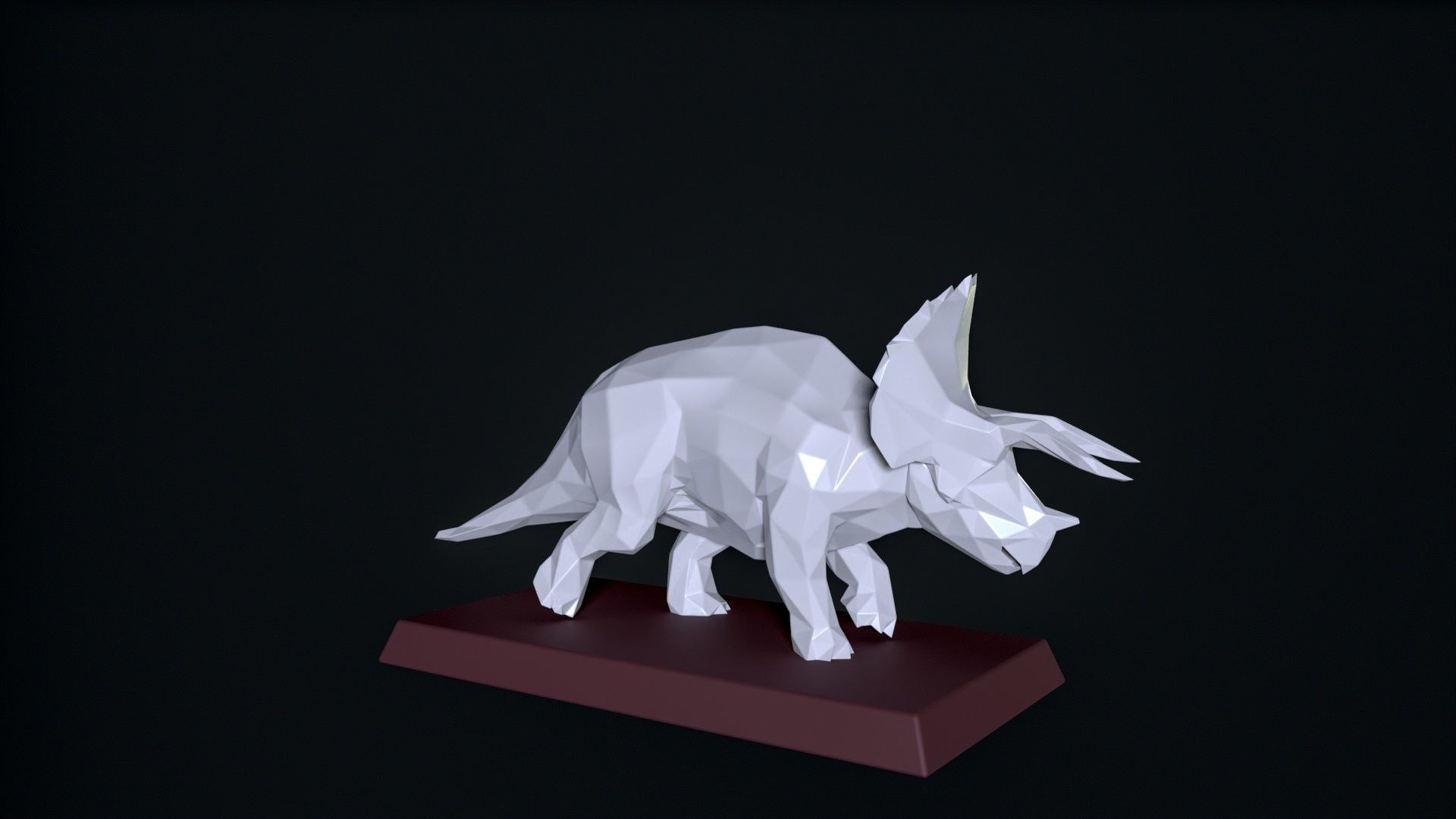 Triceratops 3D print 3D print model_4