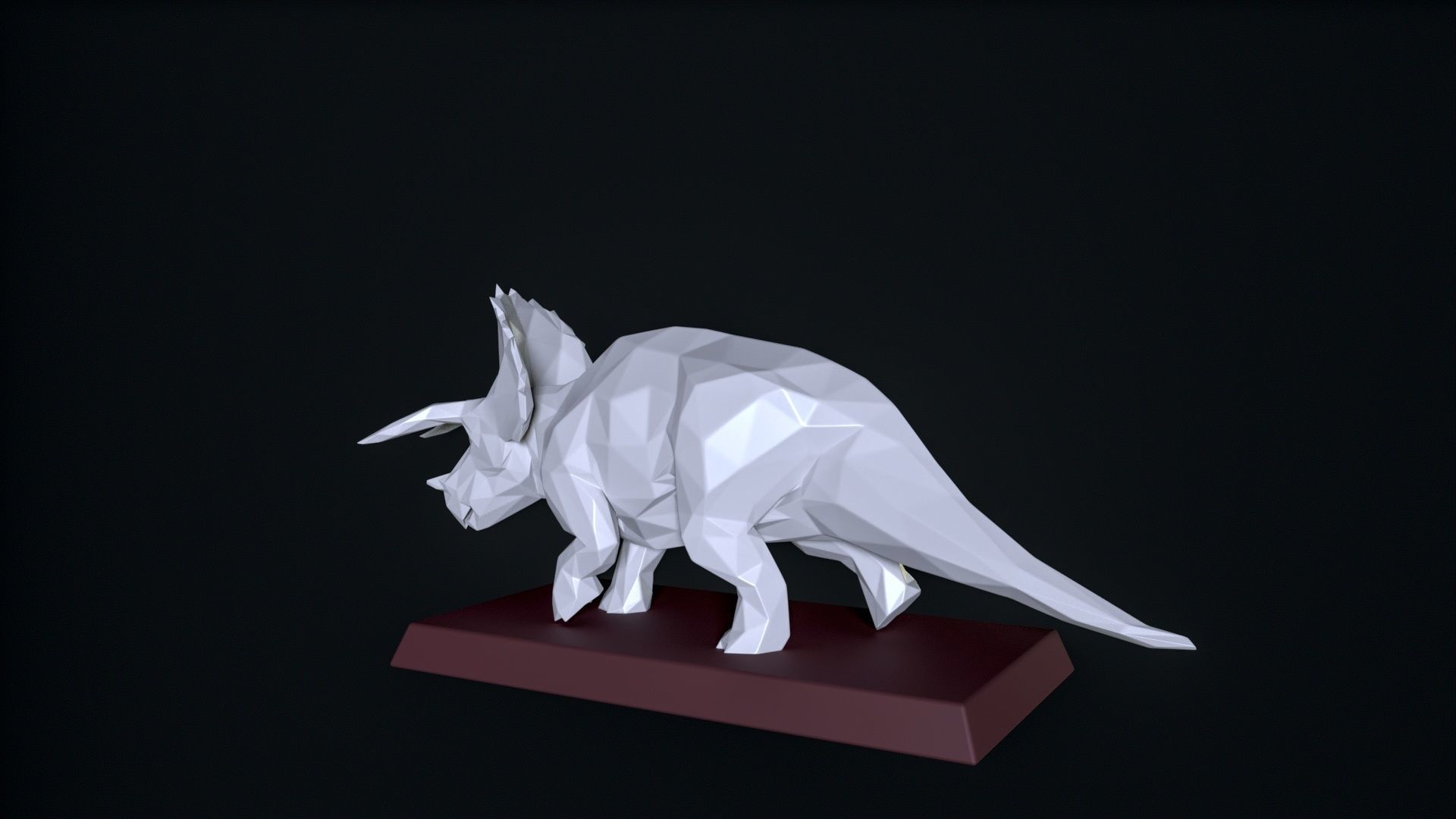 Triceratops 3D print 3D print model_2