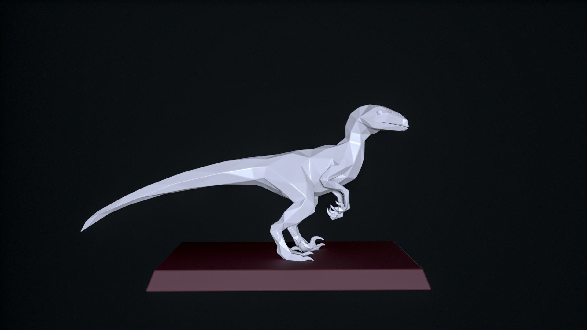 Velociraptor 3D print 3D print model_3