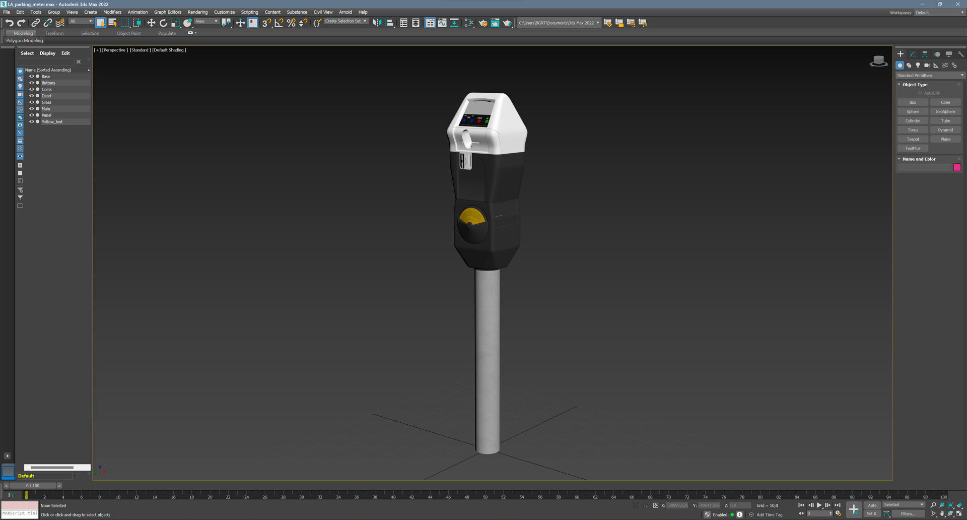 LA Parking Terminal Low-poly 3D model_13