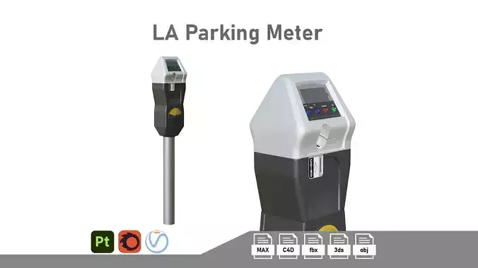 LA Parking Terminal Low-poly 3D model