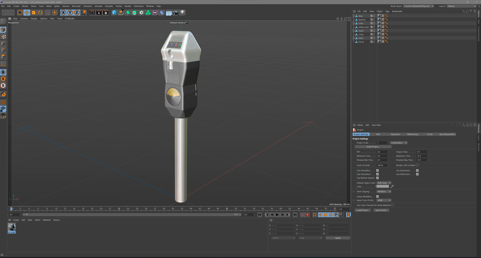 LA Parking Terminal Low-poly 3D model_12