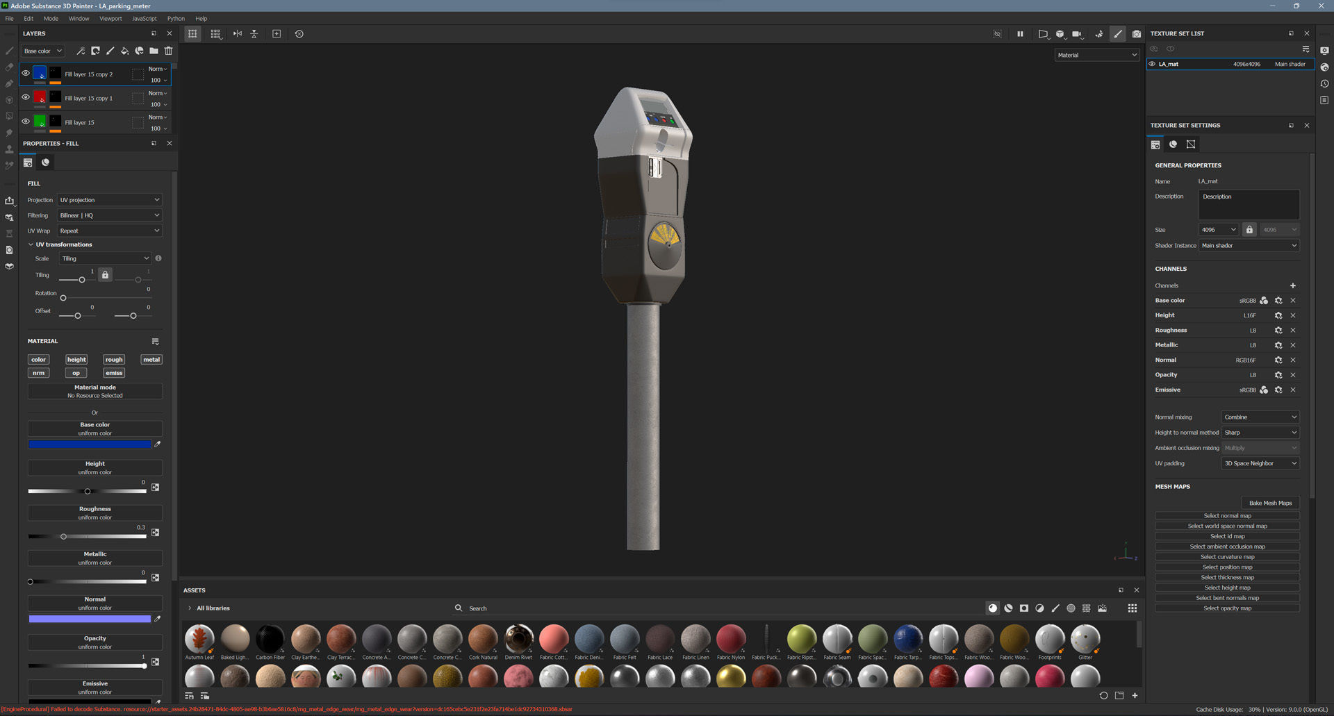 LA Parking Terminal Low-poly 3D model_14