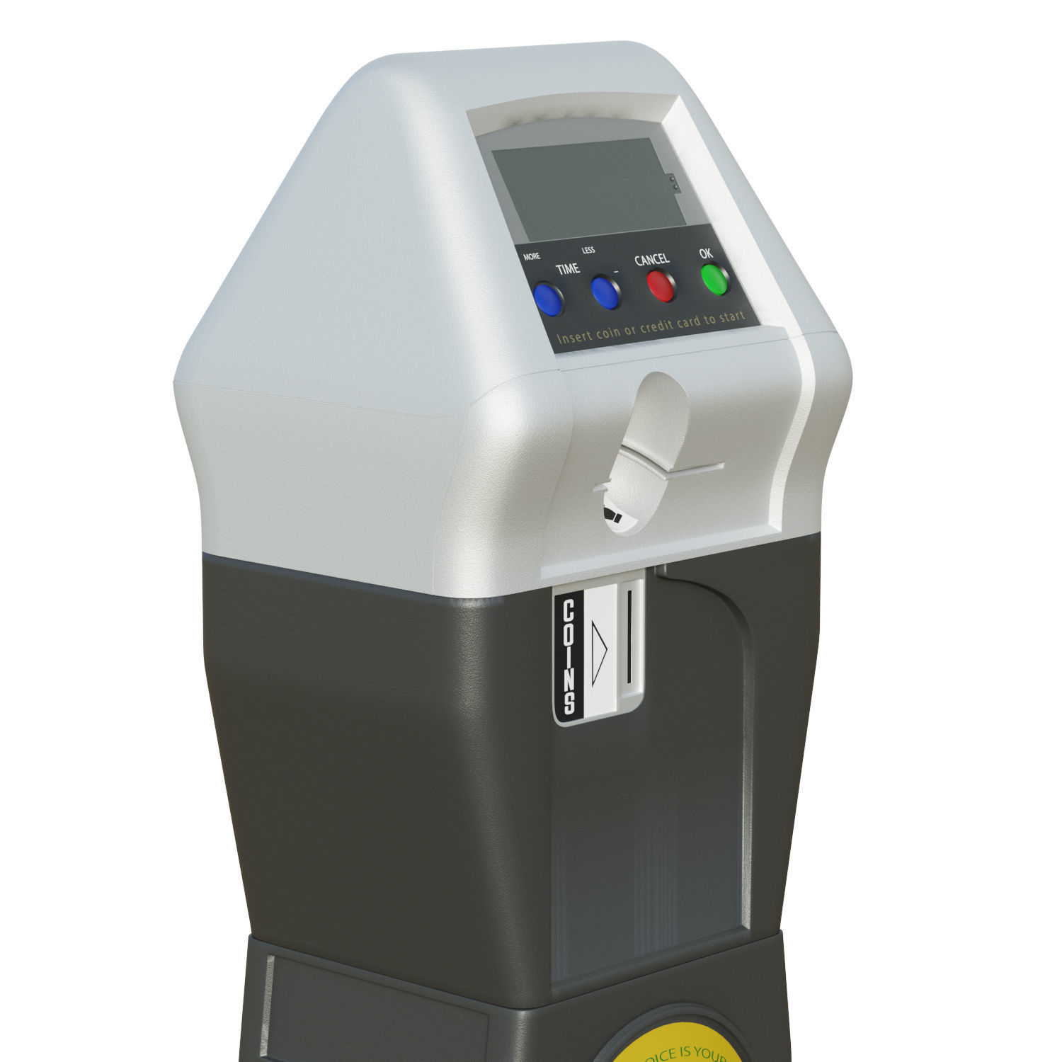 LA Parking Terminal Low-poly 3D model_7