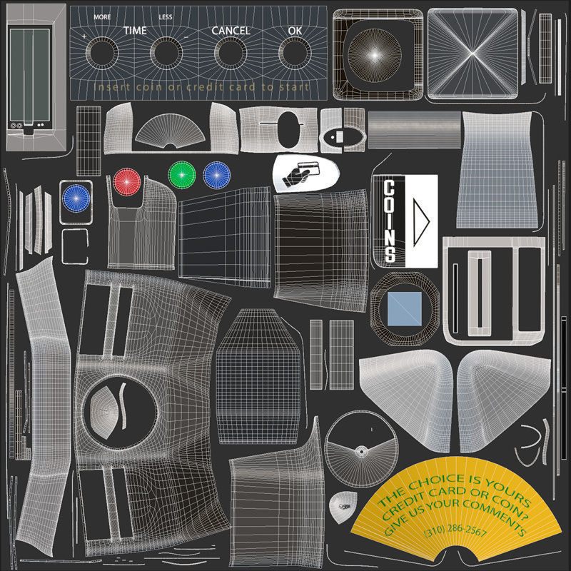 LA Parking Terminal Low-poly 3D model_16