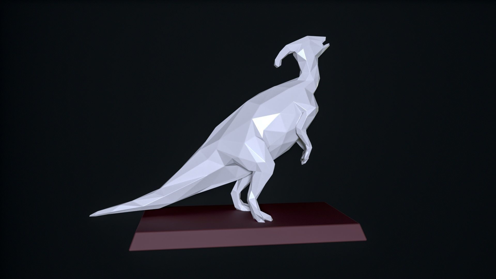 Parasaurolophus 3D print 3D print model_4