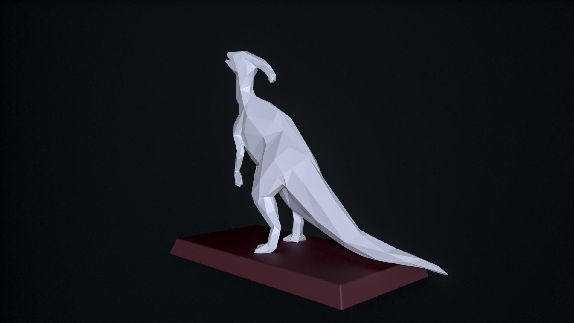 Parasaurolophus 3D print 3D print model_2