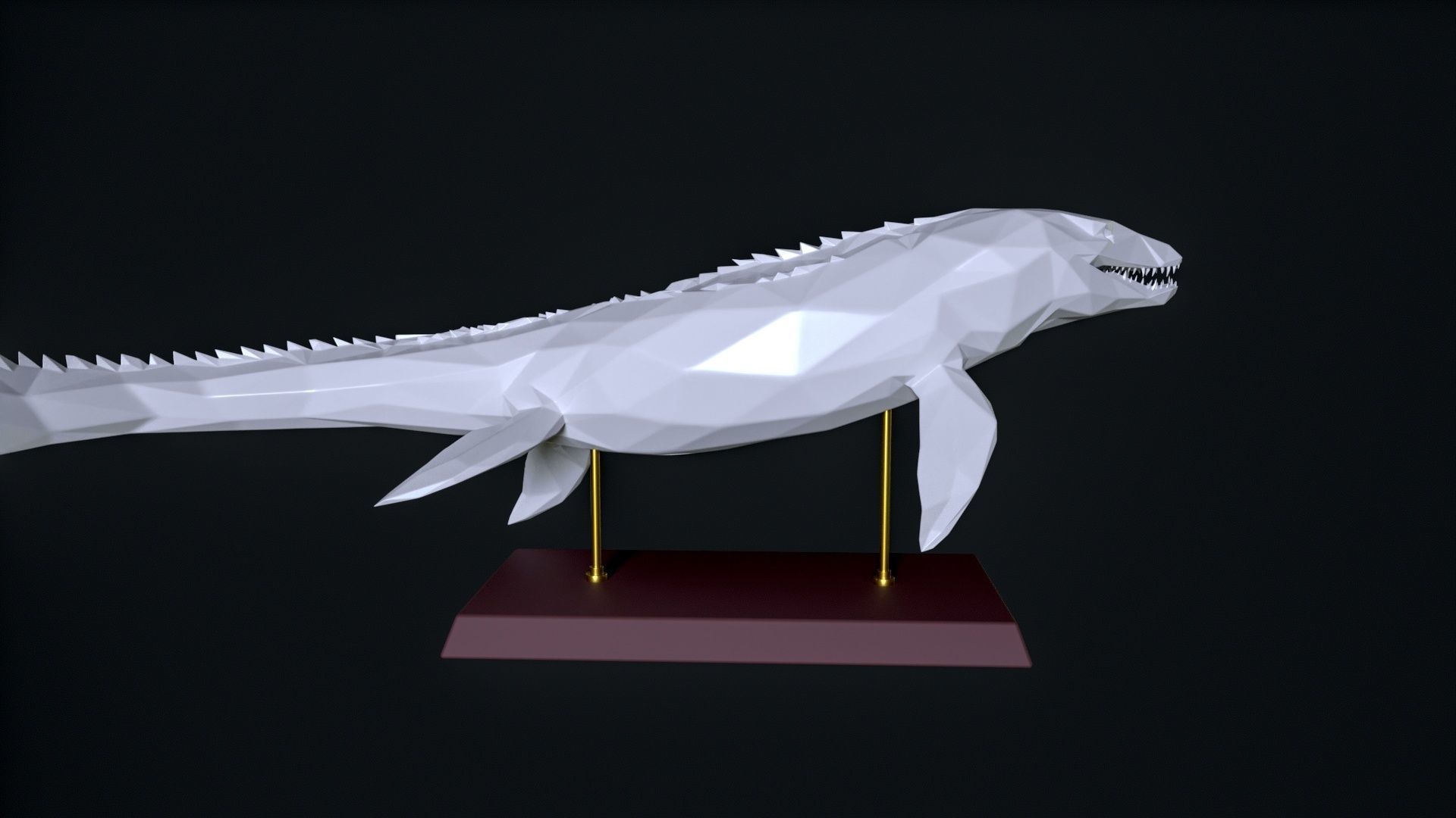 Mosasaurus 3D print 3D print model_3