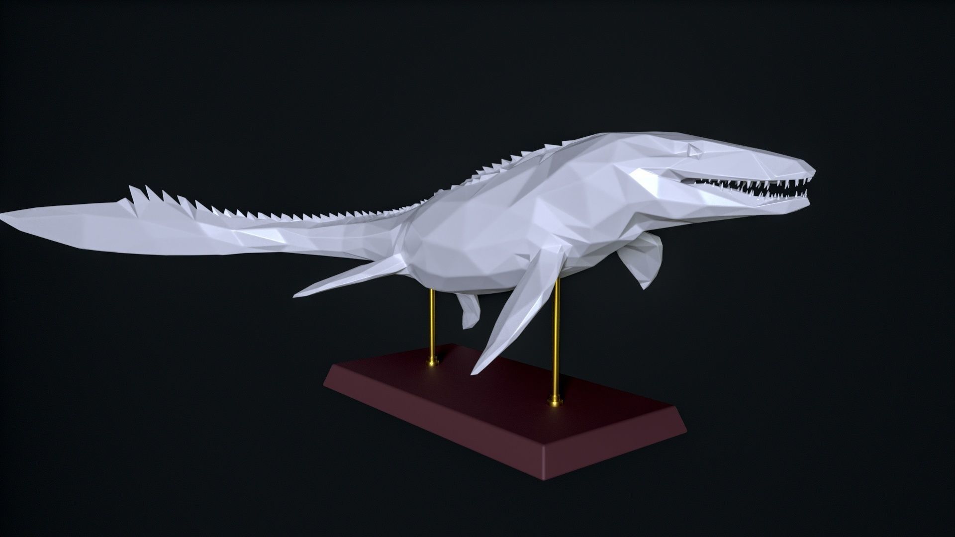 Mosasaurus 3D print 3D print model_4