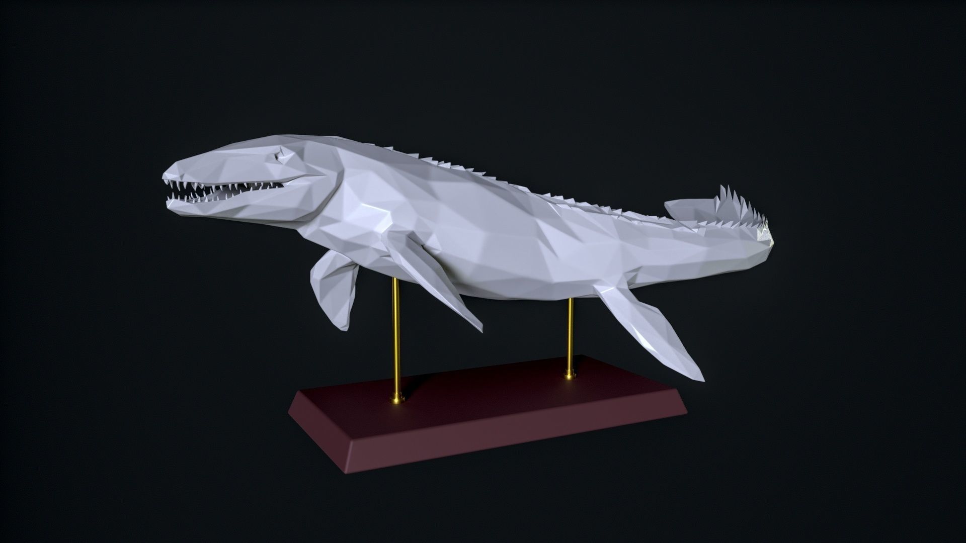 Mosasaurus 3D print 3D print model_6