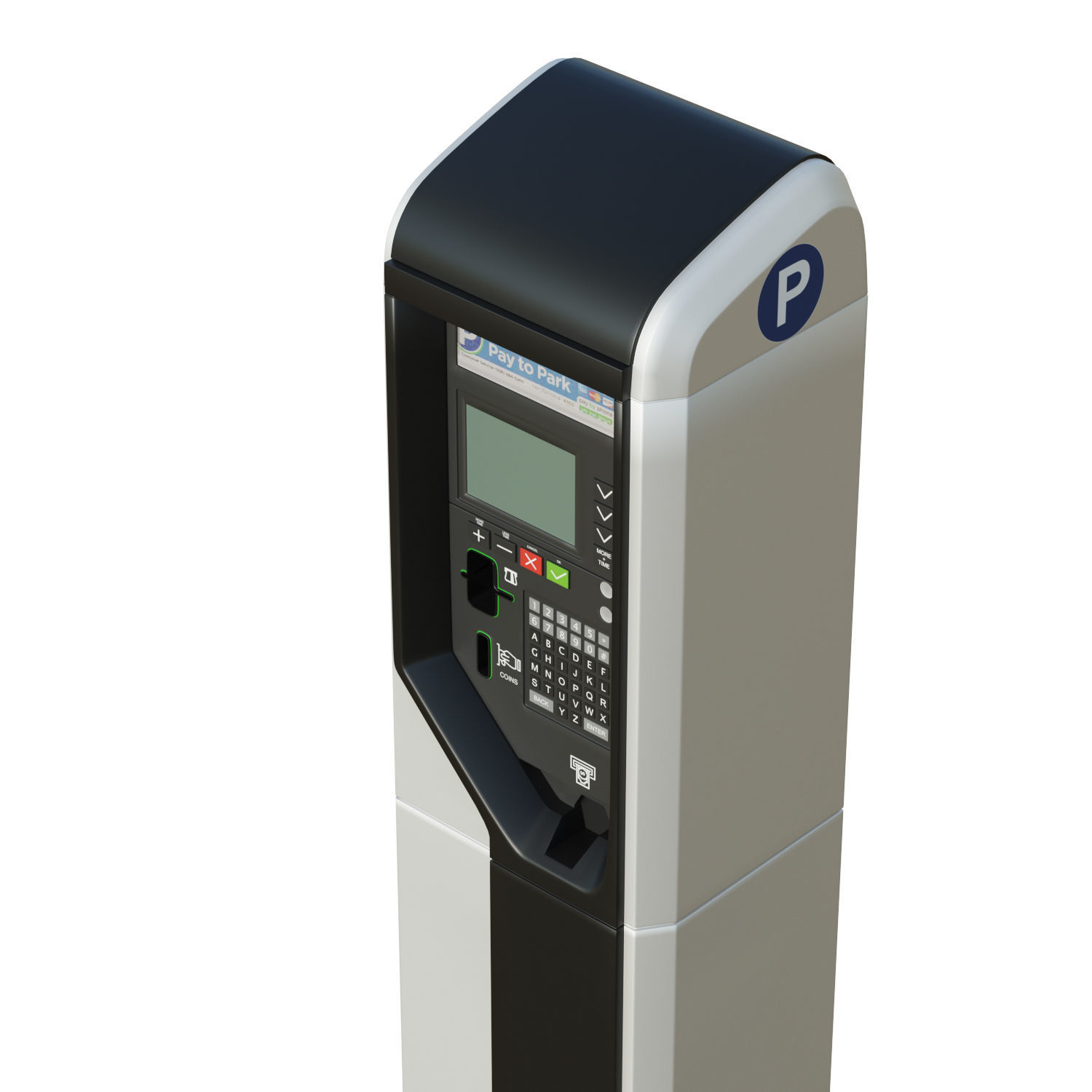 Sietle Parking Terminal Low-poly 3D model_11