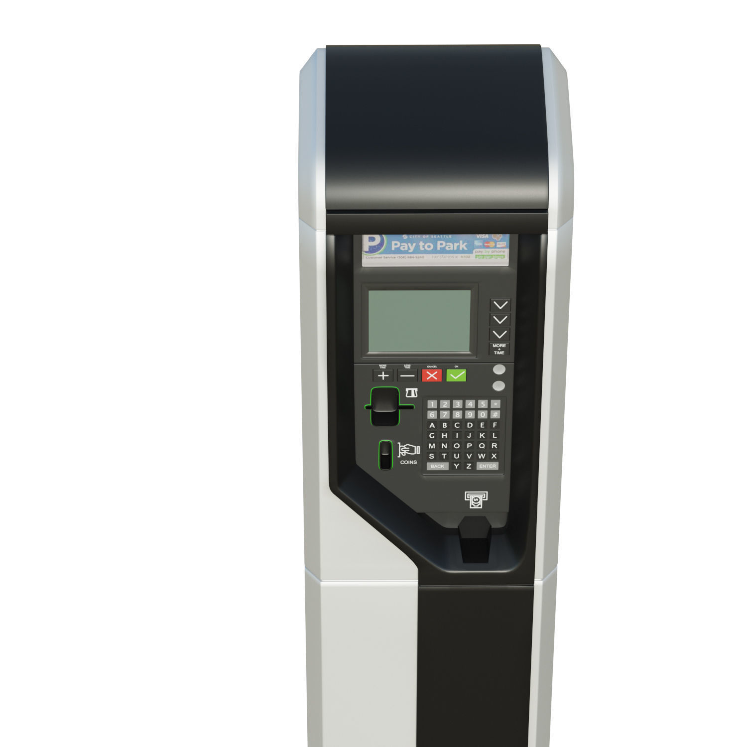 Sietle Parking Terminal Low-poly 3D model_13