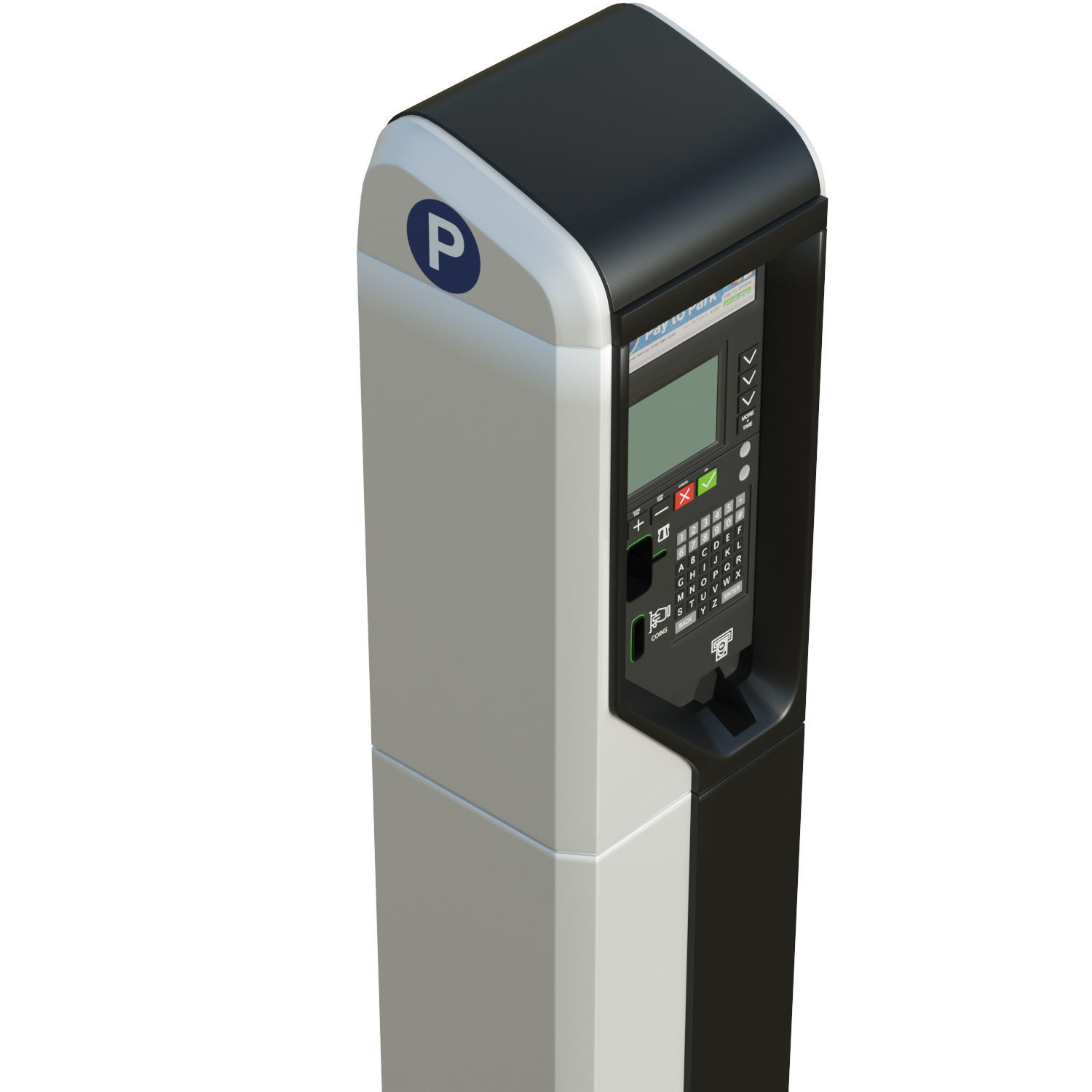 Sietle Parking Terminal Low-poly 3D model_12