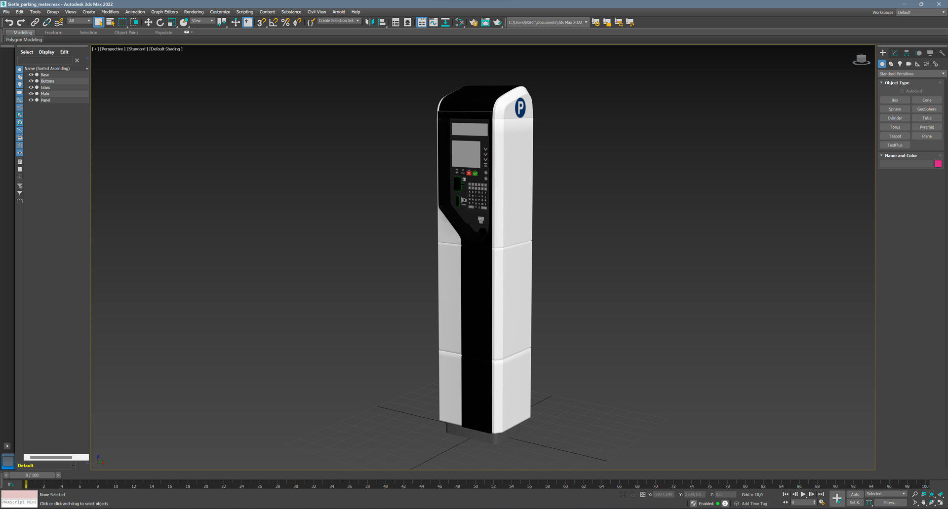 Sietle Parking Terminal Low-poly 3D model_21