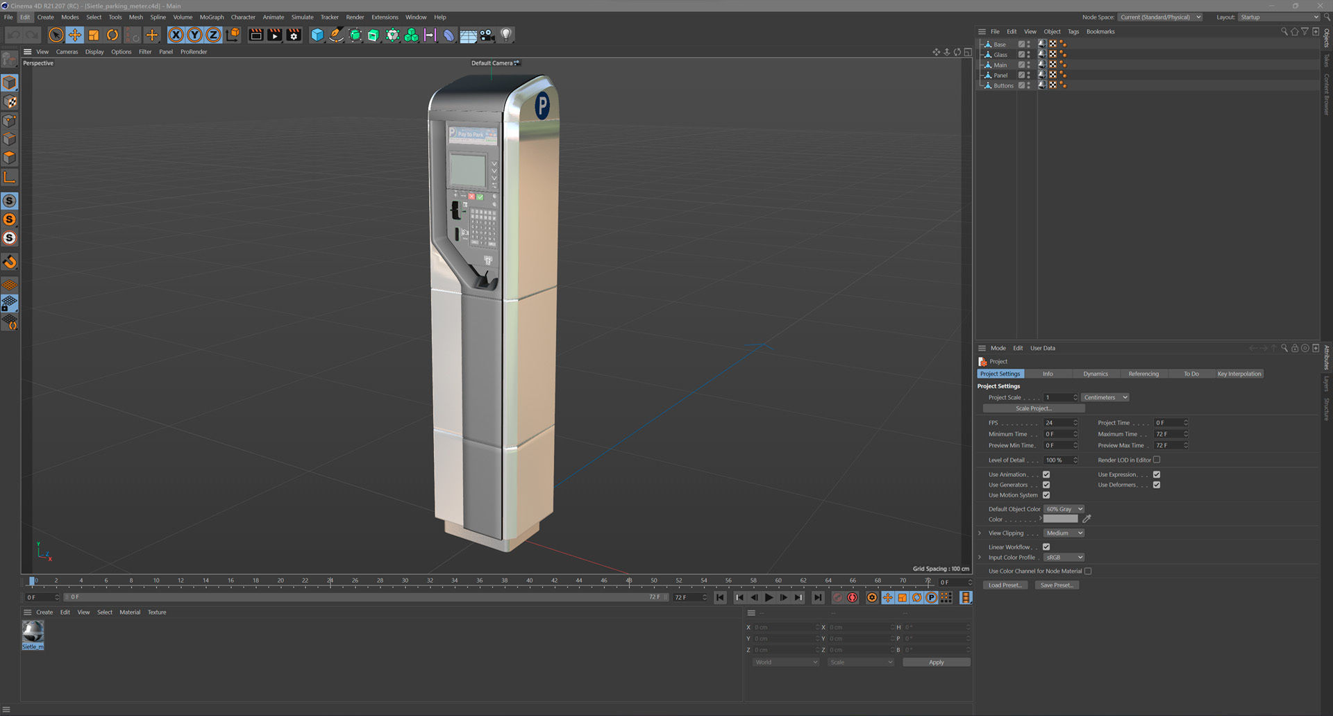Sietle Parking Terminal Low-poly 3D model_20