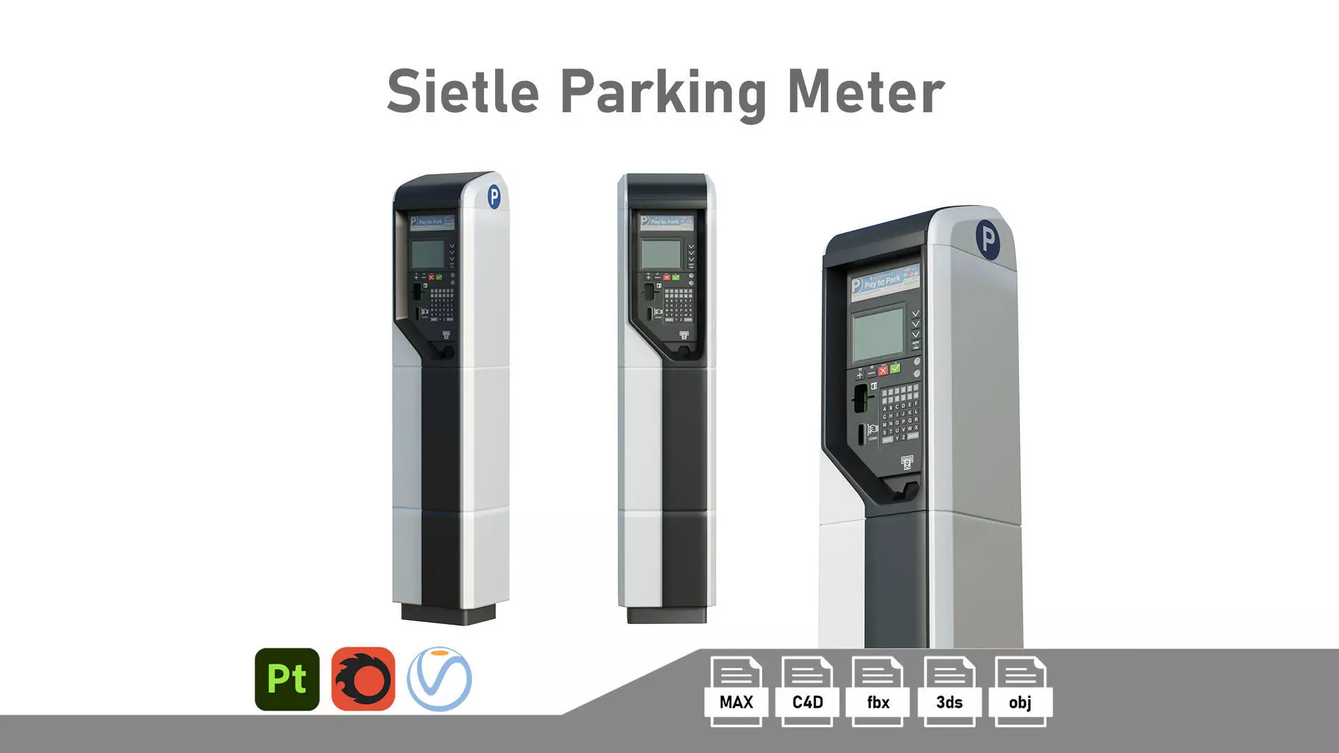 Sietle Parking Terminal Low-poly 3D model_0