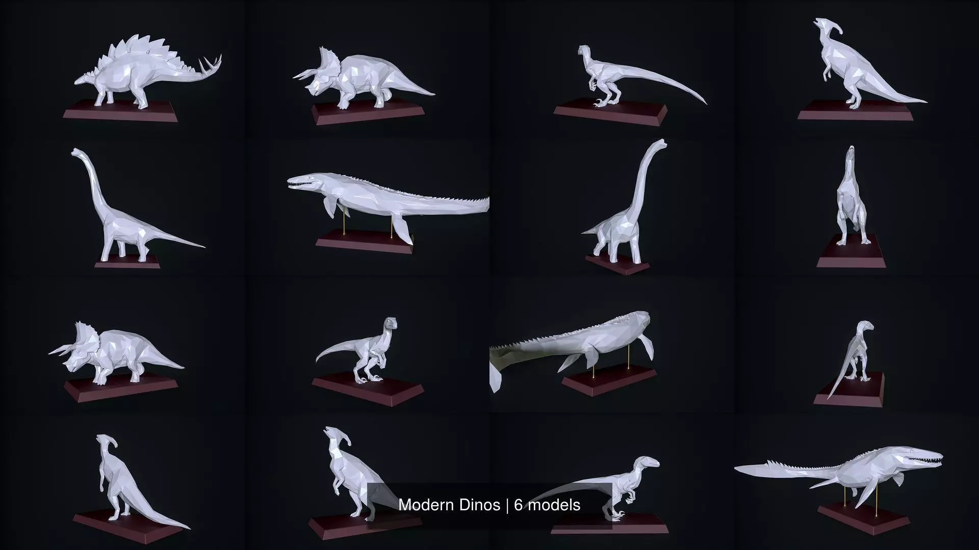 Modern Dinos 3D Model Collection_0