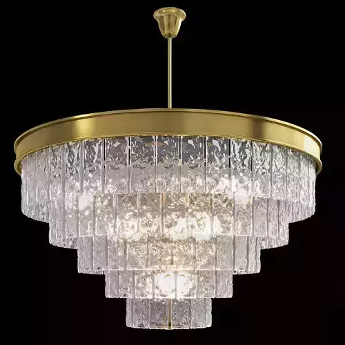Led7 Future Restoration Hardware - Glace 5-tier Round Chandelier 3D model