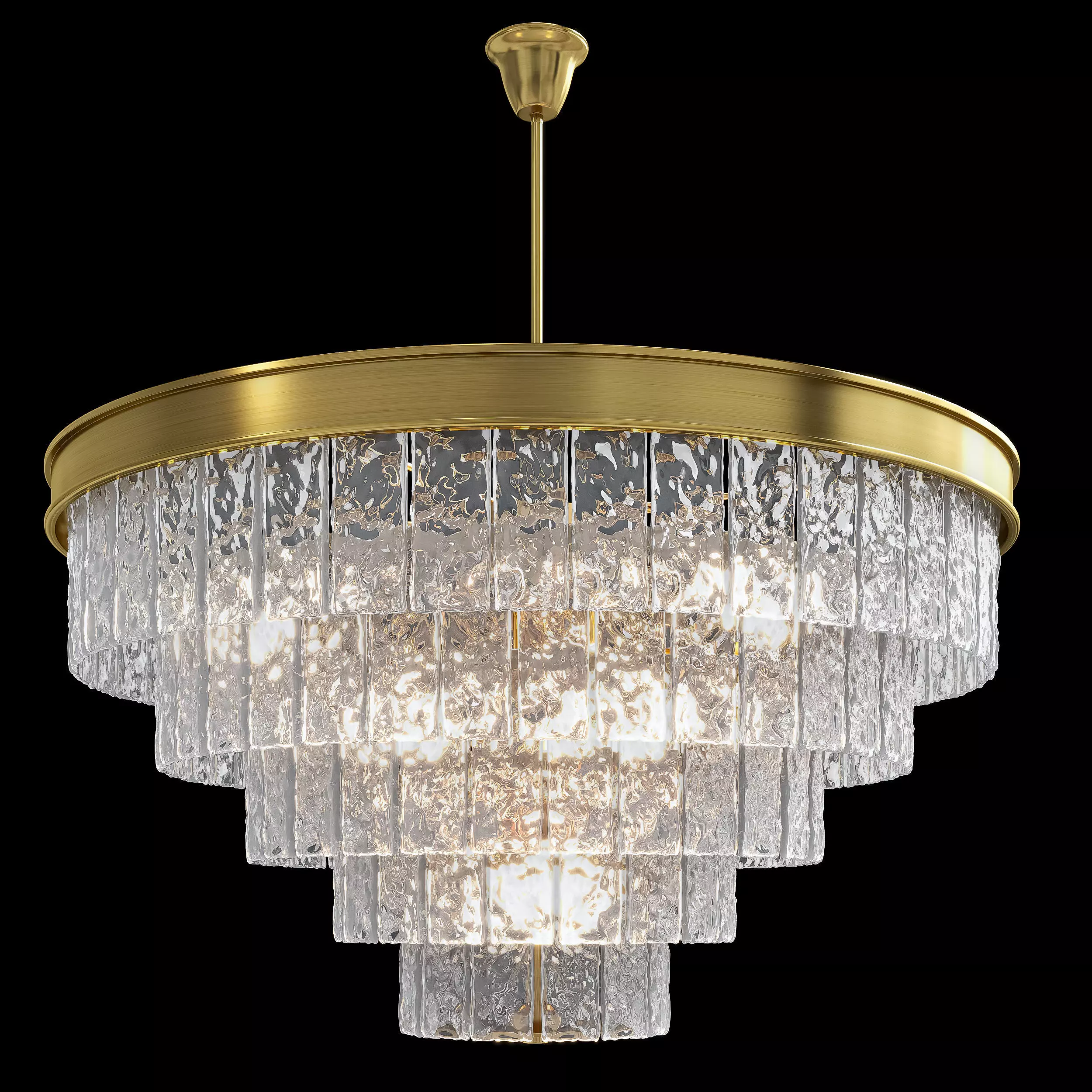 Led7 Future Restoration Hardware - Glace 5-tier Round Chandelier 3D model_0