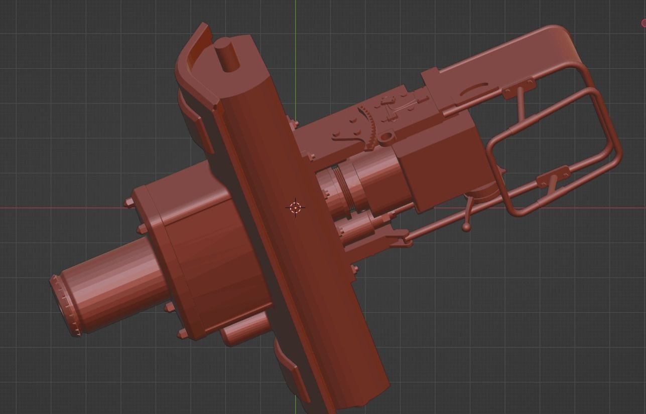 Panzer III   Gun and Mantlet  3D model_3