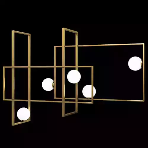 VeniceM - Mondrian Glass Ceiling Low-poly 3D model