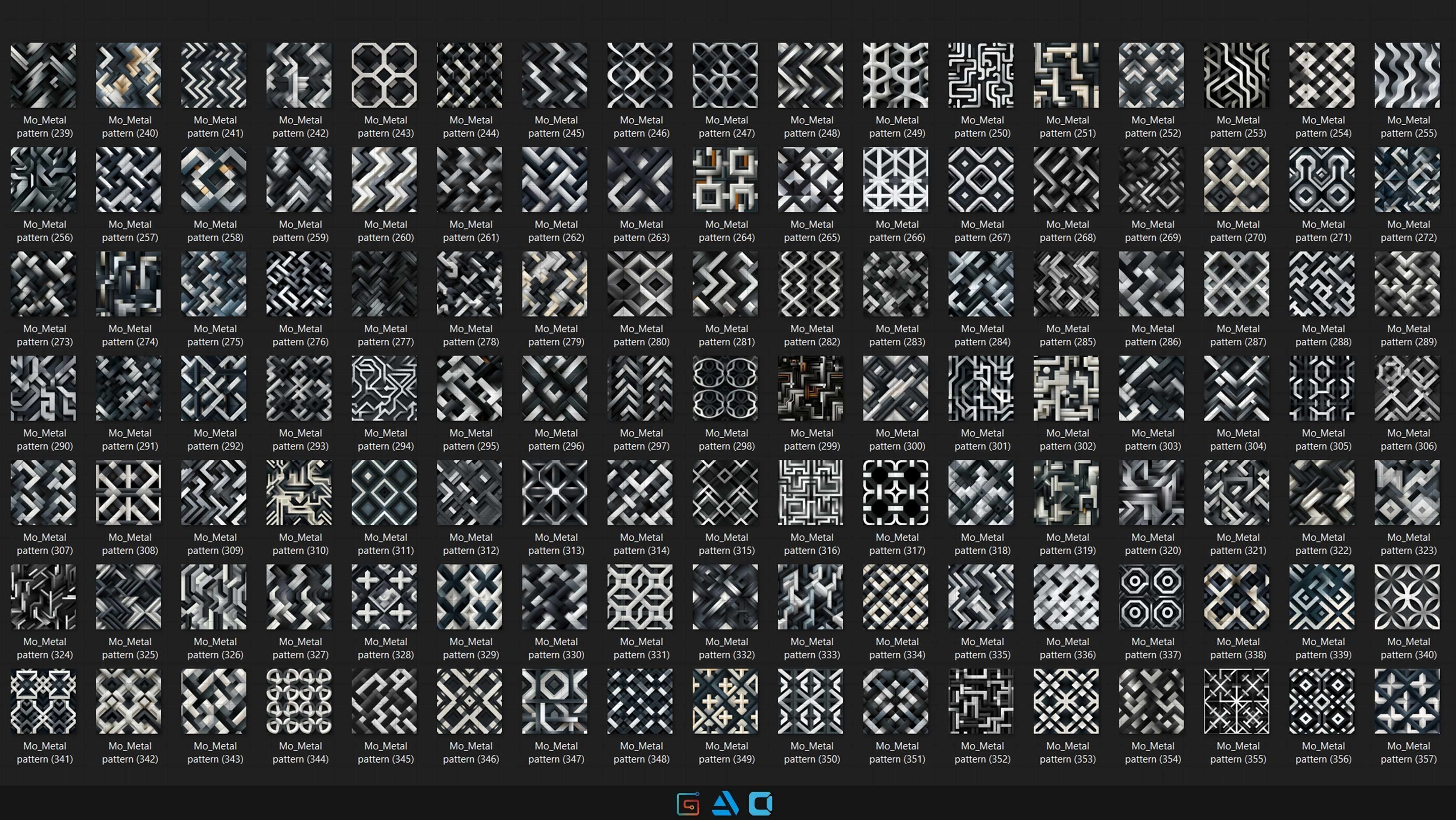 550 Metal pattern - Vol33 - 8K Res Texture_3
