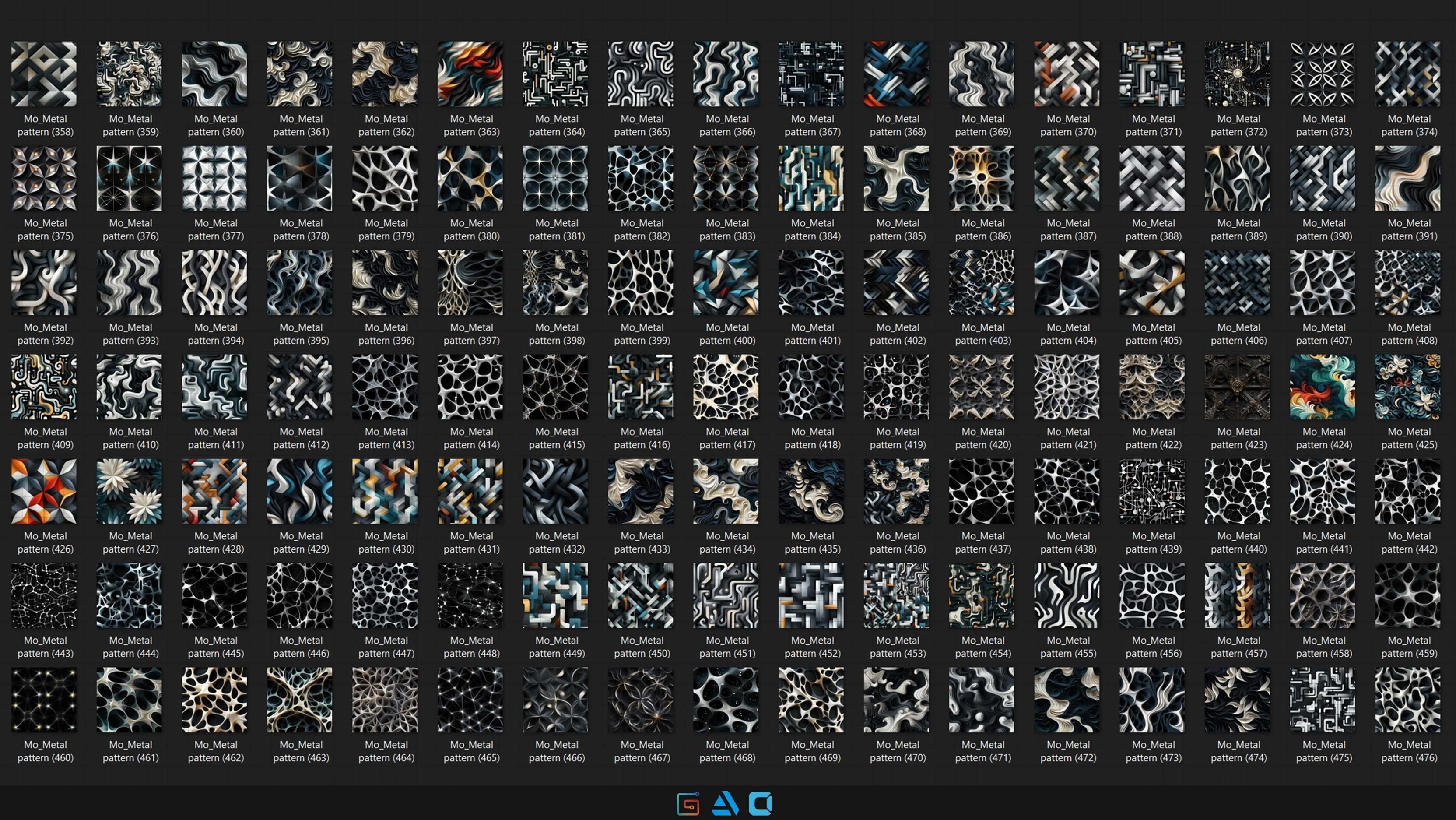 550 Metal pattern - Vol33 - 8K Res Texture_4