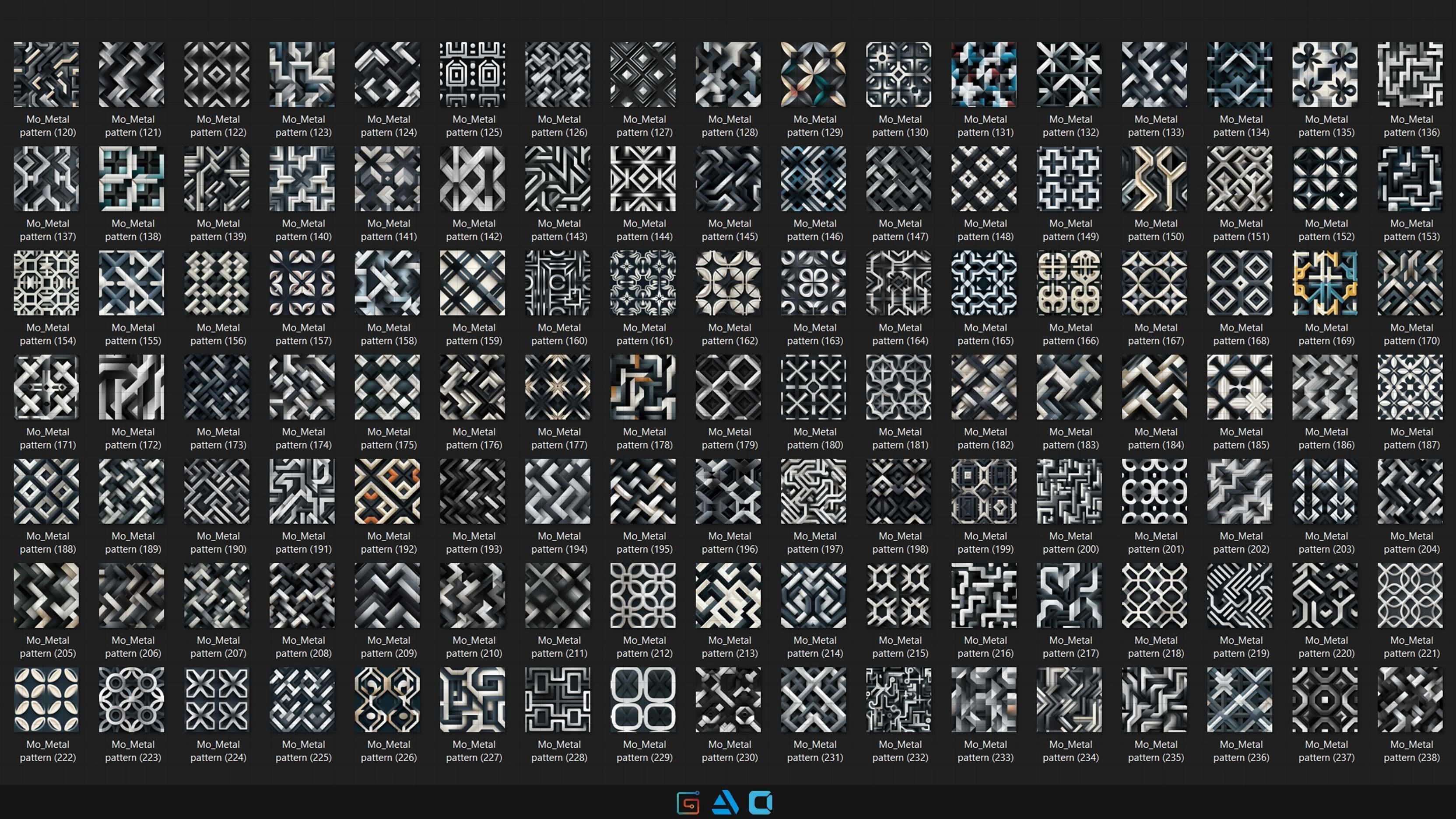 550 Metal pattern - Vol33 - 8K Res Texture_2
