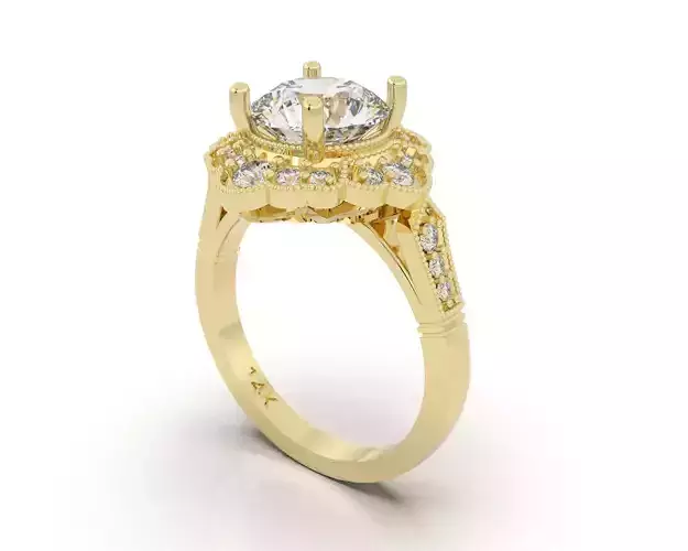 Regel Frame Diamond Ring