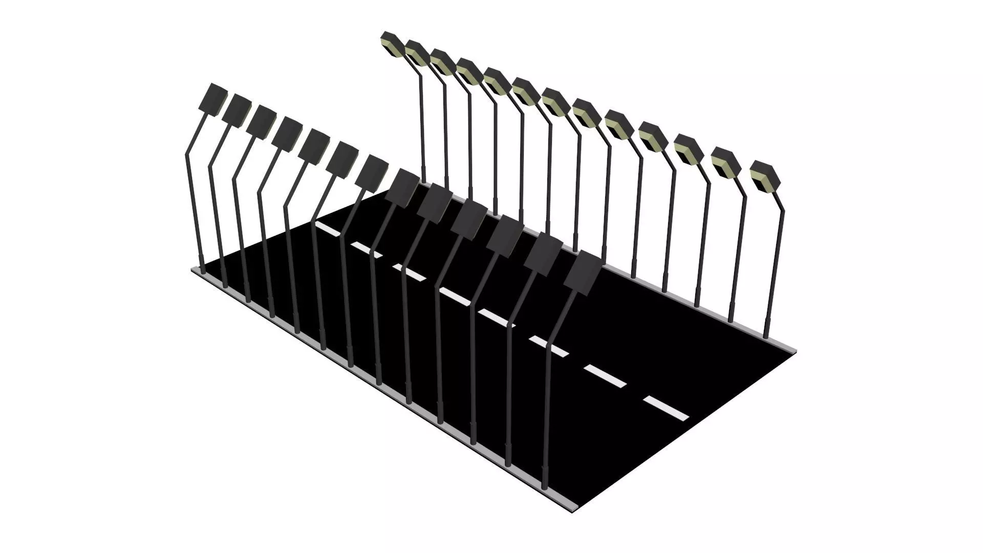 Low Poly Game Ready Street Low-poly 3D model