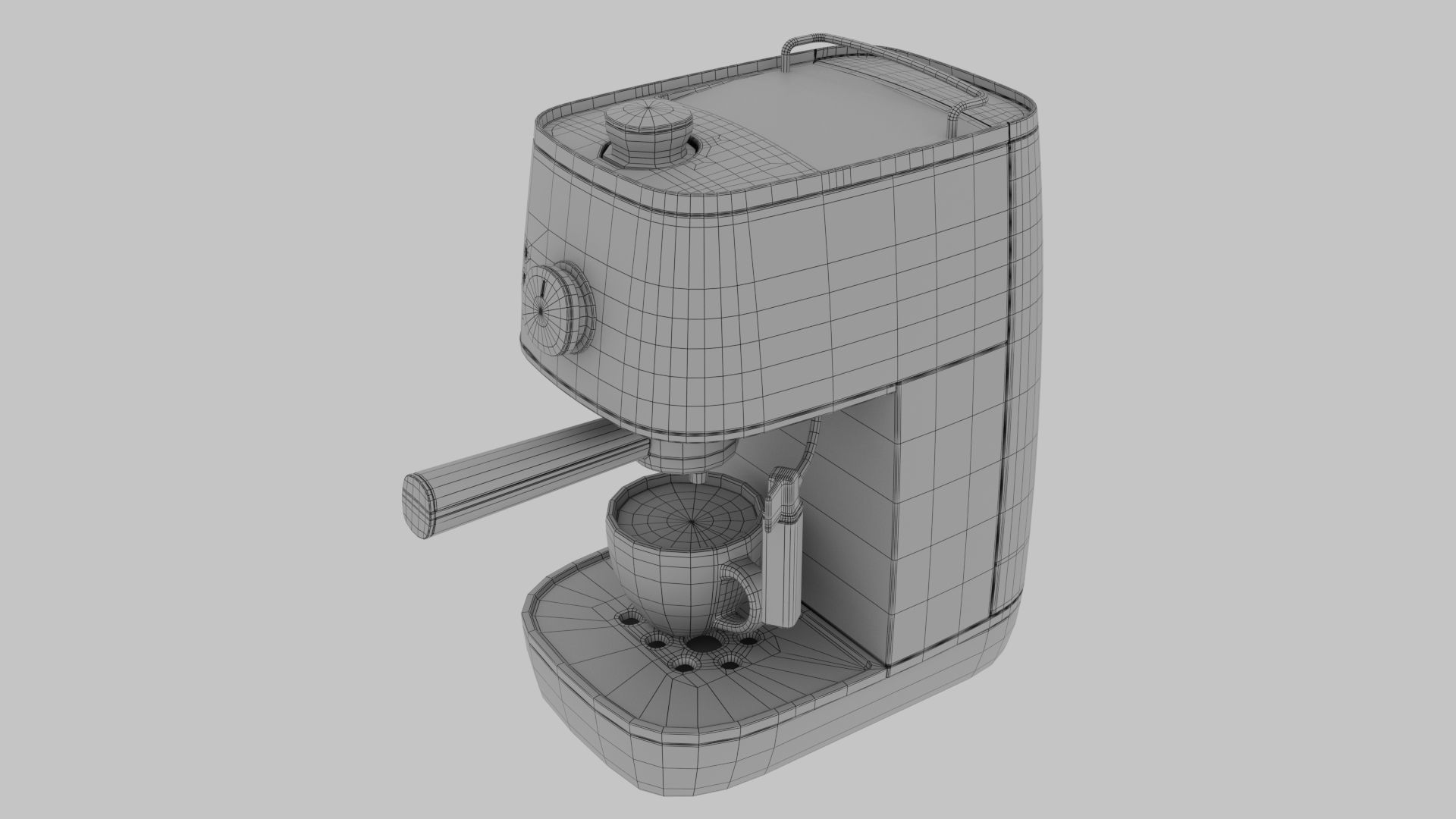 Tea machine Low-poly 3D model_7