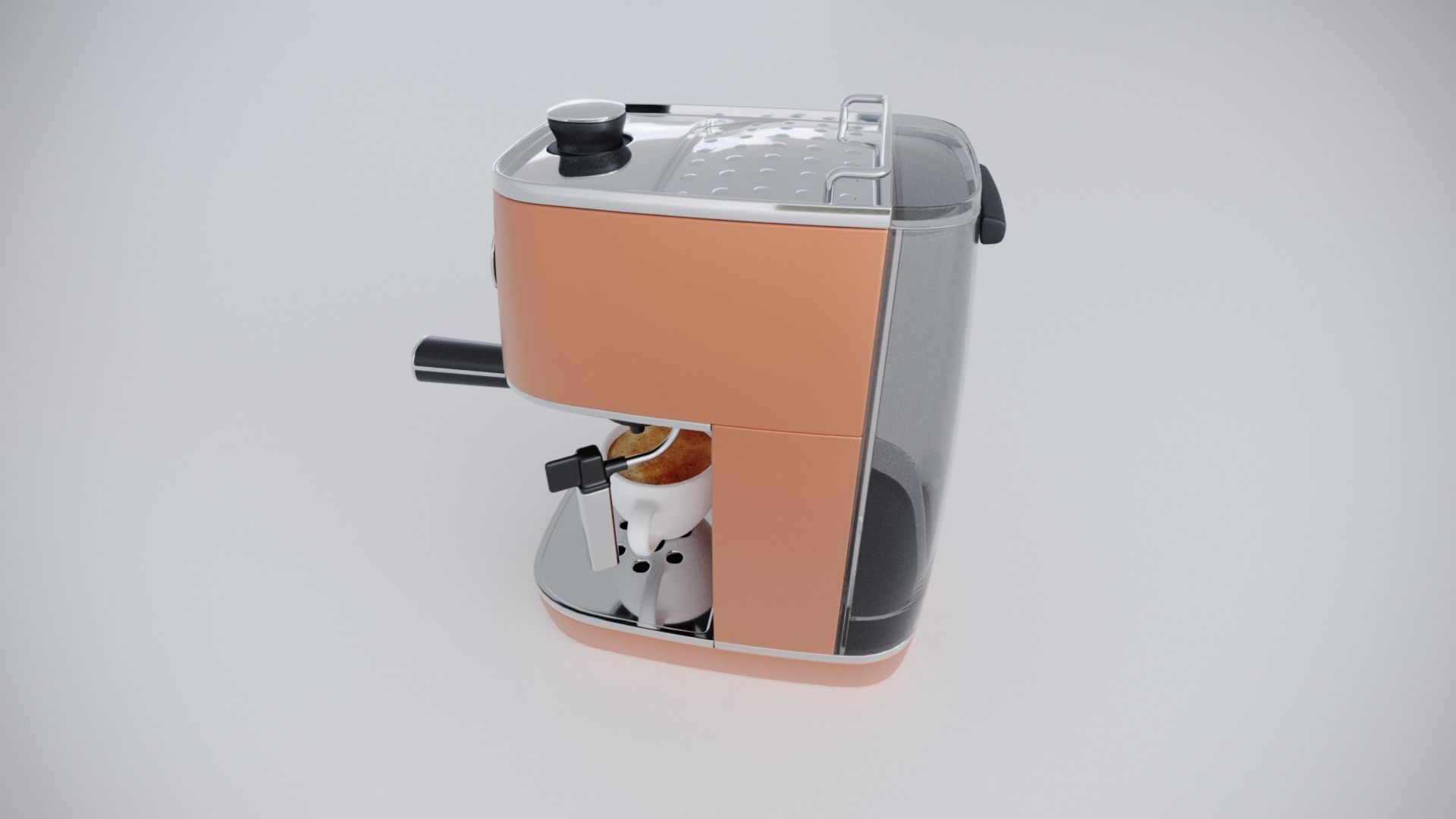 Tea machine Low-poly 3D model_5