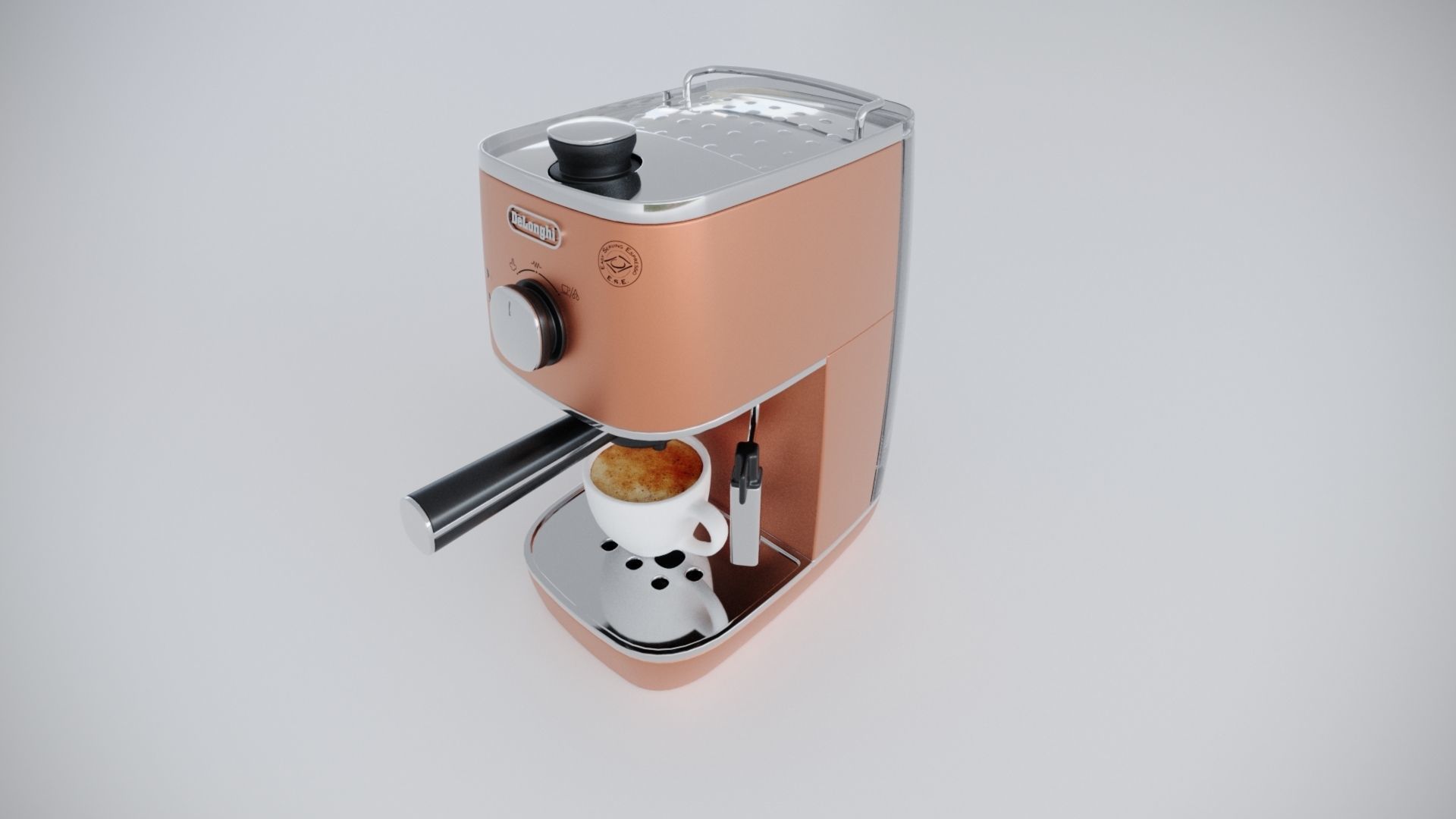 Tea machine Low-poly 3D model_1
