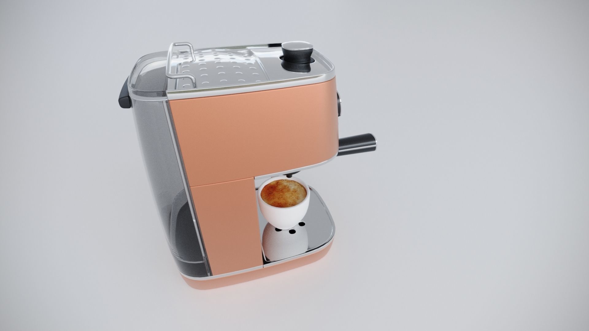 Tea machine Low-poly 3D model_3