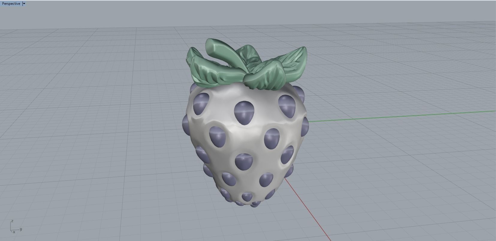 Strawberries 3D print model_7