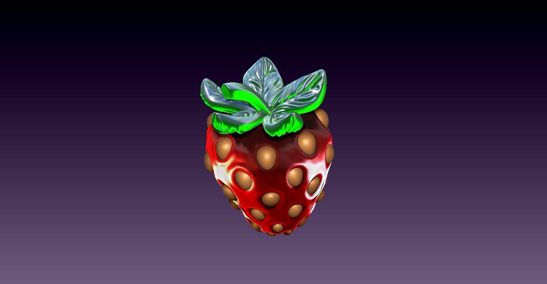 Strawberries 3D print model_4