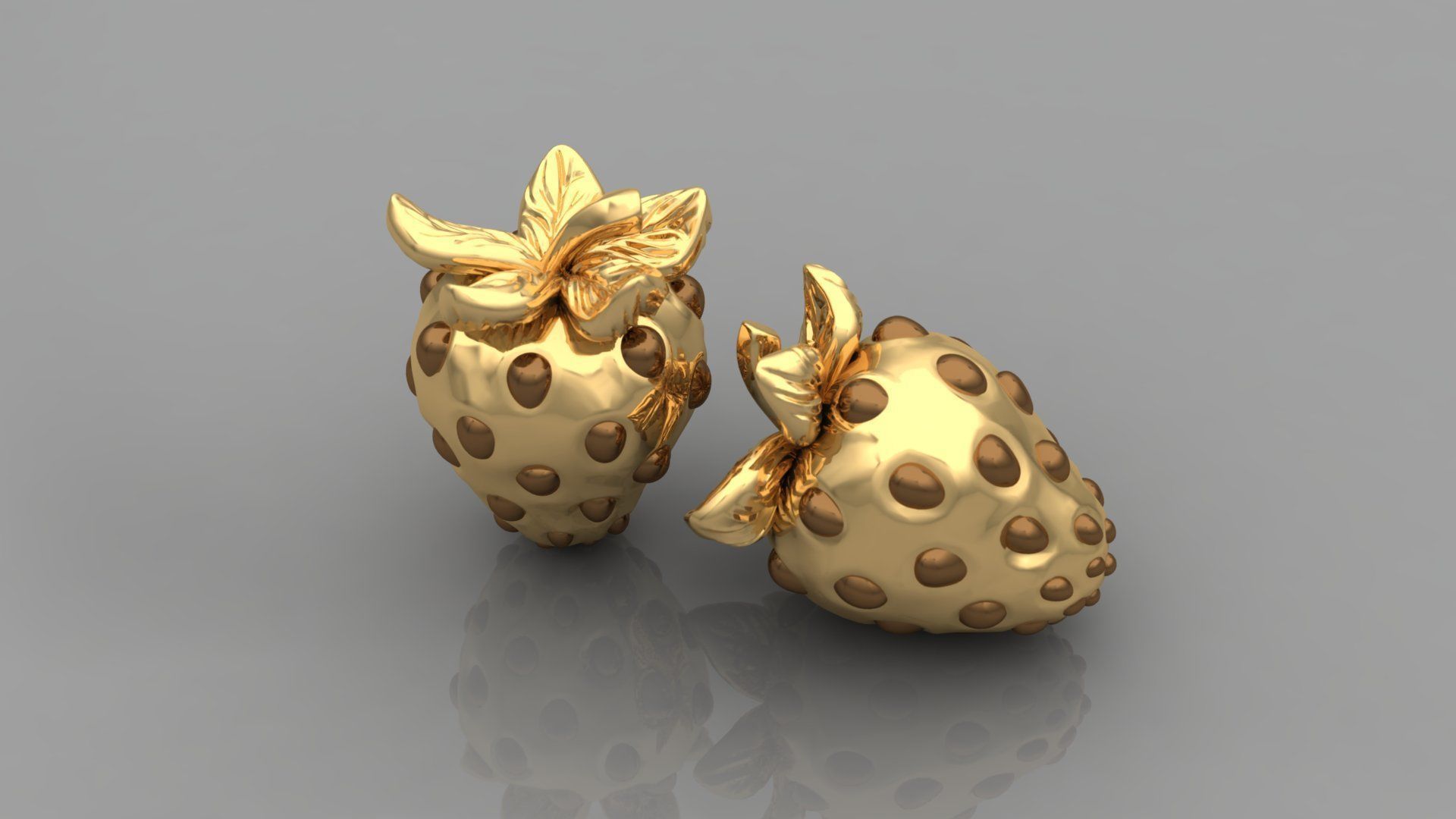 Strawberries 3D print model_1